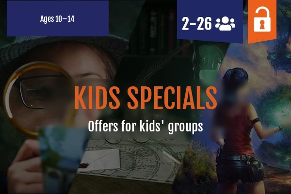 Escape rooms and VR for children and kids' birthday parties