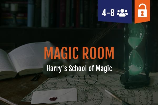 Children's birthday party Magic Room Special Leipzig, group of 4-8 kids at Harry's School of Magic