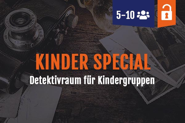Buchungsgrafik Kinder Special Detektivraum, 5-10 Personen