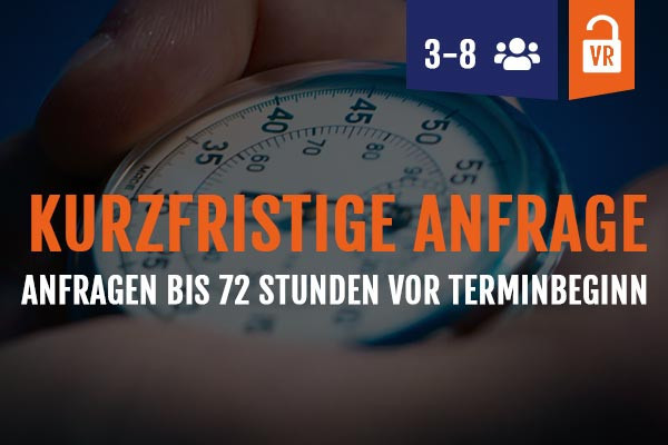 Buchungsgrafik Kurzfristige Anfrage, 3-8 Personen